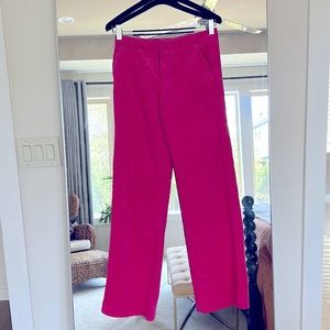 Pink Anthropologie Wide-Wale Corduroy Pants